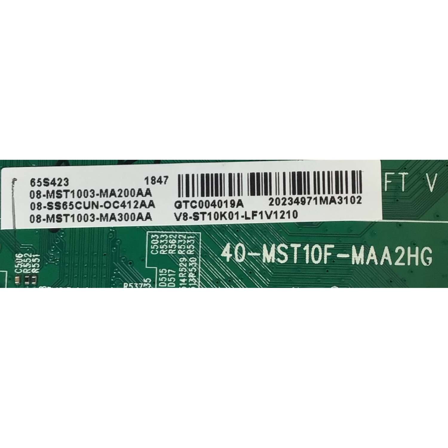 KIT DE TARJETAS PARA TV TCL / MAIN 08-SS65CUN-OC412AA / 40-MST10F-MAA2HG / FUENTE DE PODER 08-L171WD2-PW200AA / 40-L141W4-PWC1CG / T-CON LJ94-41735B / 18Y_RAHU11P2TA4V0.0 / PANEL LVU650NDEL / MODELO 65S423 - Imagen 3
